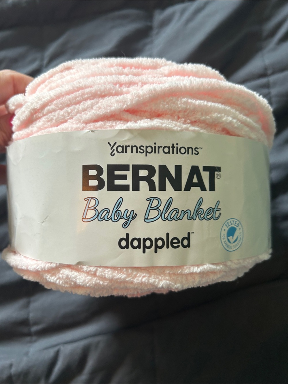 Bernat Baby Blanket Dappled Yarn - Soft Light Pink
